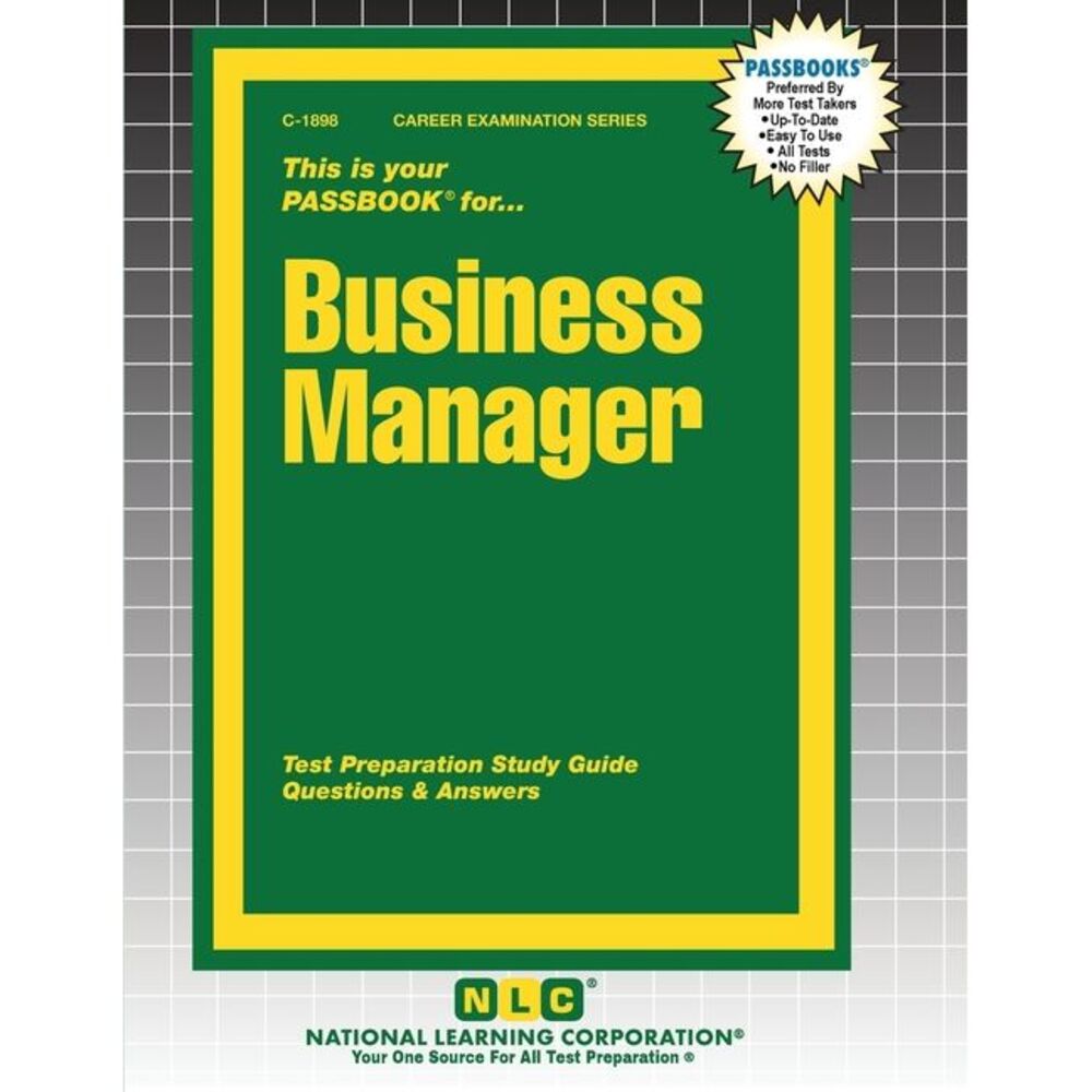 Business Manager -- Passbooks